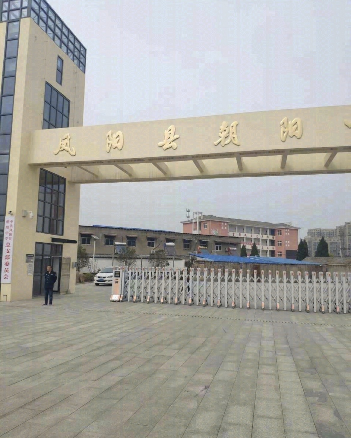 安徽省滁州市凤阳县朝阳中学中共凤阳县总支部委员会伸缩门